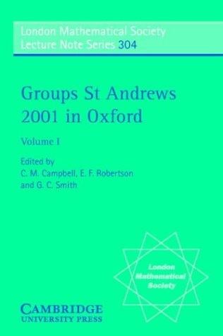 Groups St Andrews 2001 in Oxford