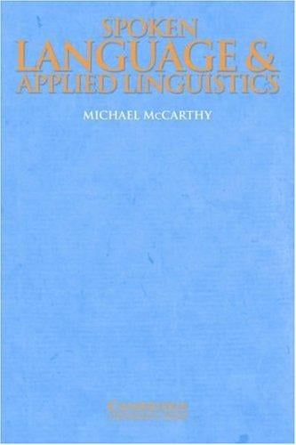 Spoken language and applied linguistics