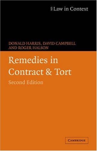 Remedies in contract and tort