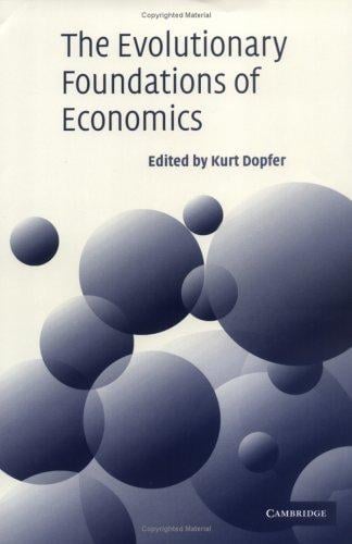 The evolutionary foundations of economics
