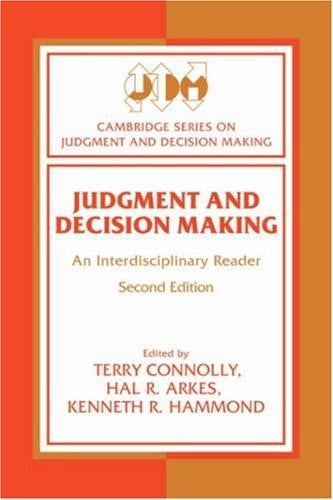 Judgment and decision making