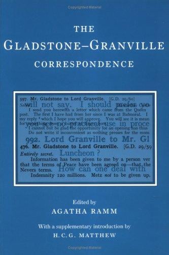 The Gladstone-Granville correspondence