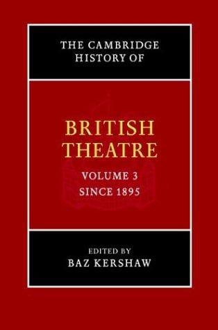 The Cambridge history of British theatre