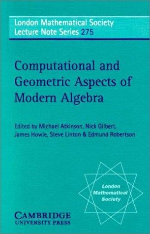 Computational and Geometric Aspects of Modern Algebra