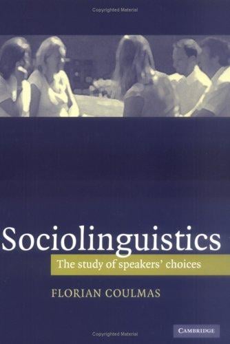 Sociolinguistics