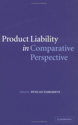 Product liability in comparative perspective