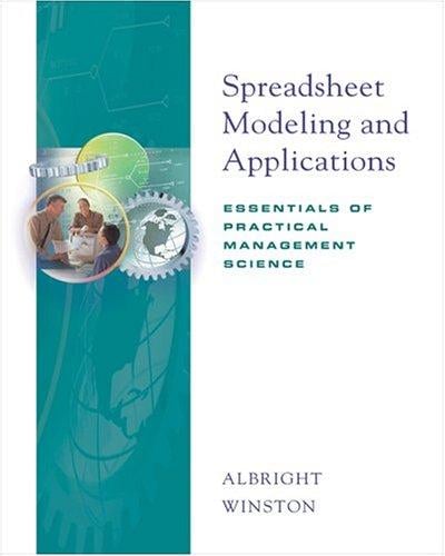 Spreadsheet modelling and applications