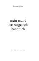 Mein Mund das Saegeloch Handtuch