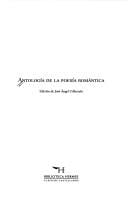 Antología de la poesía romántica