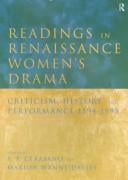 Readings in renaissance women's drama