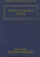 Criminal justice policy