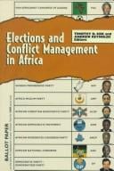 Elections and conflict management in Africa