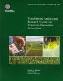 Transforming agricultural research systems in transition economies