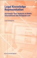 Legal knowledge representation