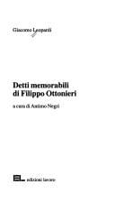 Detti memorabili di Filippo Ottonieri