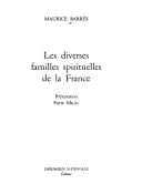 Les diverses familles spirituelles de la France