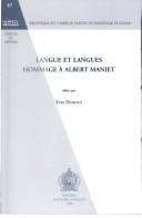 Langue et langues