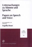 Untersuchungen zu Stimme und Sprache