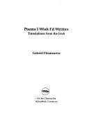 Poems I wish I'd written