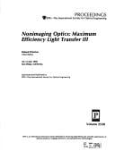 Nonimaging optics, maximum-efficiency light transfer III