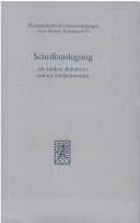 Schriftauslegung Im Antiken Judentum Und Im Urchristentum (Wissenschaftliche Untersuchungen Zum Neuen Testament) (German Edition)