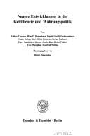 Neuere Entwicklungen in der Geldtheorie und Währungspolitik