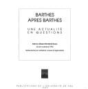 Barthes après Barthes