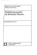 Politikwissenschaft als kritische Theorie