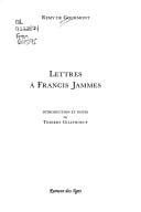 Lettres à Francis Jammes