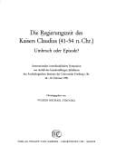 Die Regierungszeit des Kaisers Claudius (41-54 n. Chr.)
