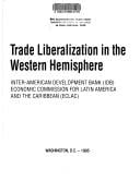 Trade liberalization in the Western Hemisphere