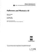 Fullerenes and photonics III
