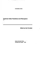 American Indian Persistence and Resurgence (a boundary 2 book)