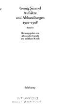 Aufsätze und Abhandlungen, 1901-1908