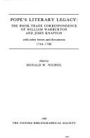 Pope's literary legacy