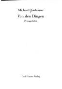 Von den Dingen