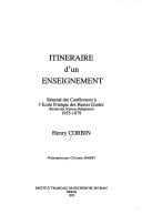 Itinéraire d'un enseignment