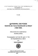 Saitenspiel und Poesie
