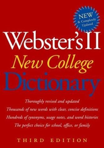 Webster's new college dictionary