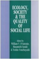 Ecology, society & the quality of social life