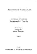 Homenaxe ó profesor Constantino García