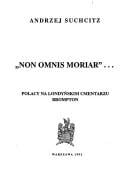 "Non omnis moriar"--