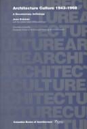 Architecture culture, 1943-1968