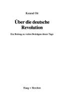 Über die deutsche Revolution