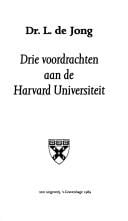 Drie voordrachten aan de Harvard Universiteit