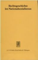 Rechtsgeschichte im Nationalsozialismus