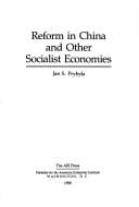 Reform in China and other socialist economies