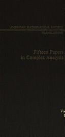 Fifteen papers in complex analysis