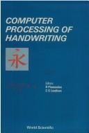 Computer processing of handwriting