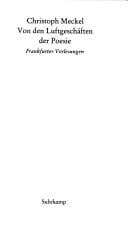 Von den Luftgeschäften der Poesie